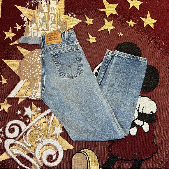 Levi's Other - Levis vintage 1996 light blue orange tab 505 denim jeans SZ 29-30